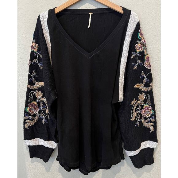 Free People Better Together Long Sleeve Top Size Small - Picture 5 of 13